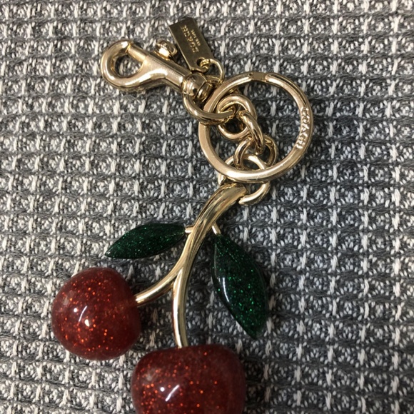 Coach Gold and Red Cherry Key Holder - Picture 5 of 7